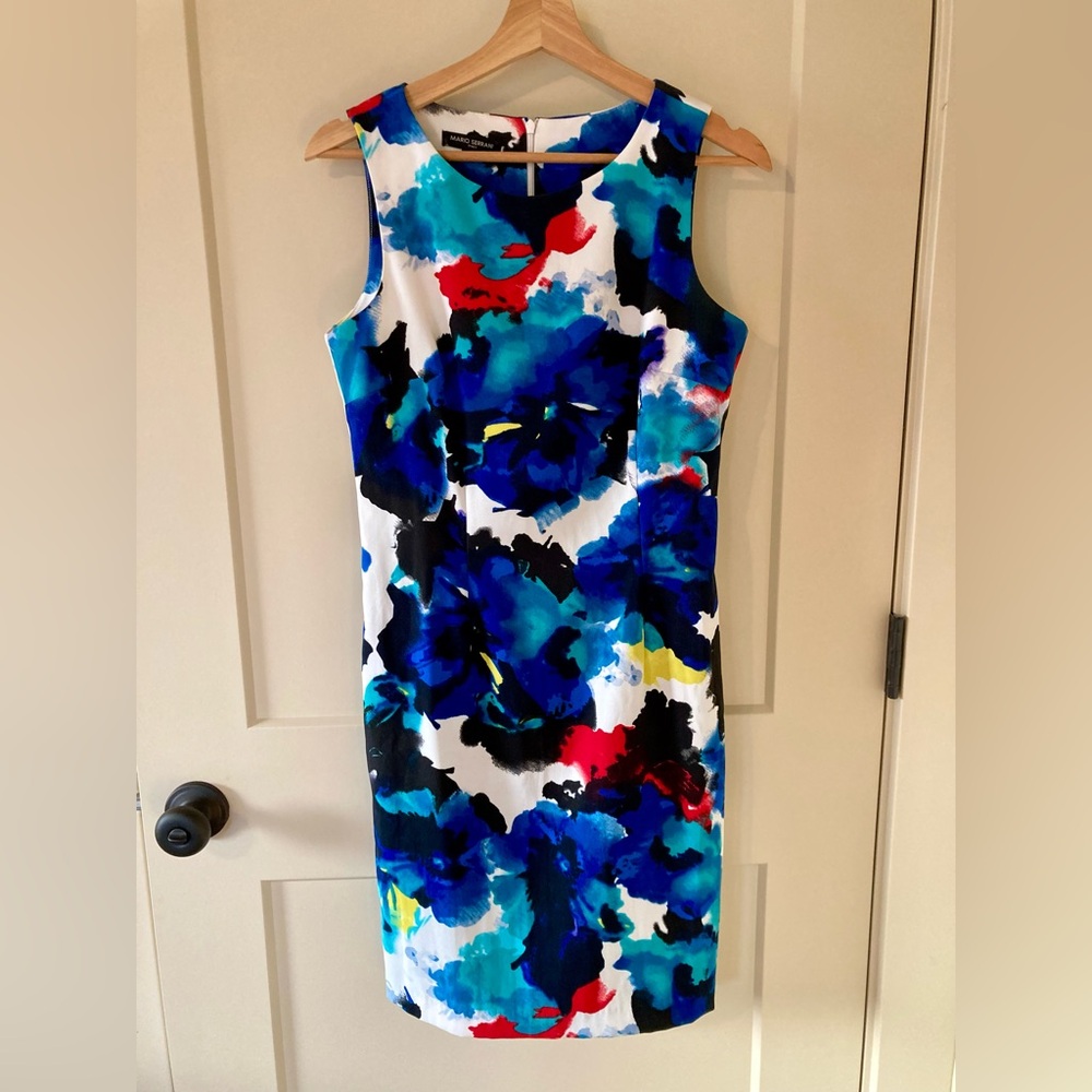 Mario Serrani Italian Watercolor Shift Dress